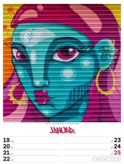Ackermann Kunstverlag Wochenkalender-Street Art Wochenplaner Kalender 2026