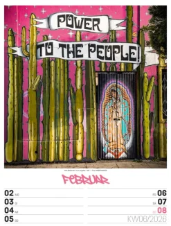 Ackermann Kunstverlag Wochenkalender-Street Art Wochenplaner Kalender 2026