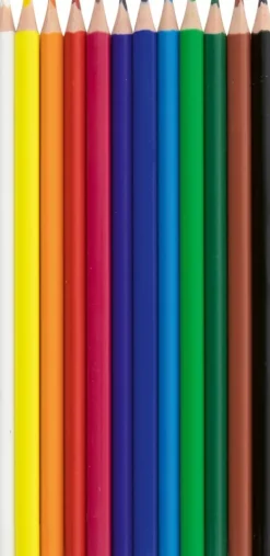 Stylex Buntstifte-Buntstifte, Dreikant, 12 Stück