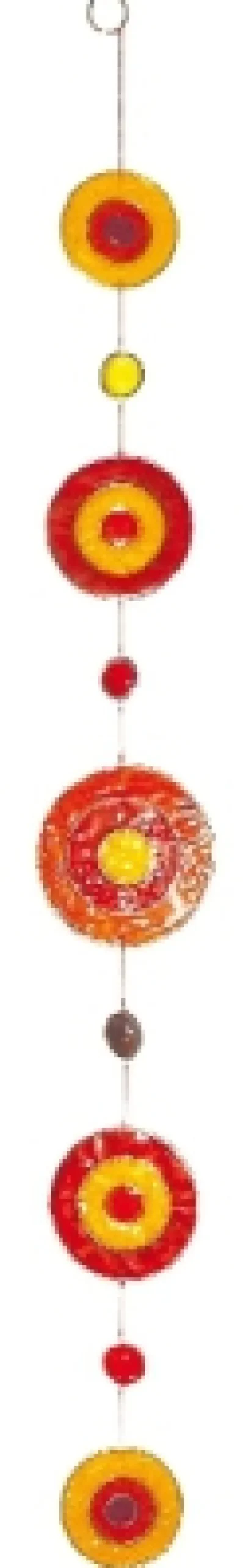 Suncatcher Centrum Fiberglas rot-orange-gelb 70 cm*Saraswati Hot