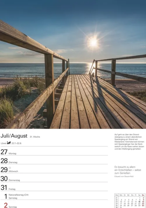 Harenberg Wochenkalender|Terminkalender-Sylt Wochenplaner 2026 - Eine Reise in 53 Bildern