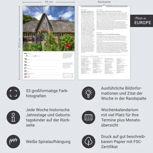 Harenberg Wochenkalender|Terminkalender-Sylt Wochenplaner 2026 - Eine Reise in 53 Bildern