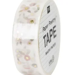 RICO-Design tap Klebstoff & Klebebänder*Tape, Blüte, Puder/Gold, Hochzeit