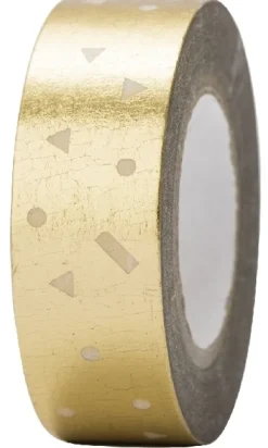 RICO-Design tap Klebstoff & Klebebänder-Tape Konfetti Gold