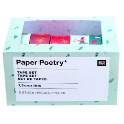 RICO-Design tap Klebstoff & Klebebänder*Tape Set, Jolly Christmas, Classic