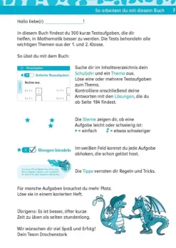 Klett Lerntraining Quali Trainer·Grundschule|Grundschule·Mathematik*Team Drachenstark: Kurztests Mathe 1./2. Klasse