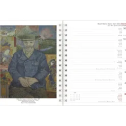 teNeues Calendars & Stationery GmbH & Co. KG Wochenkalender|Buchkalender*teNeues - Vincent van Gogh Diary 2026 - Buchkalender 17x22 cm | Wochenkalender Deluxe mit Meisterwerken für Van-Gogh-Fans & Kunstliebhaber