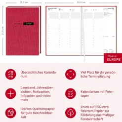 Terminer A5, Struktur rot 2026*Heye Hot