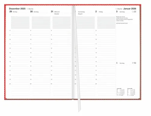 Terminer A5, Struktur rot 2026*Heye Hot