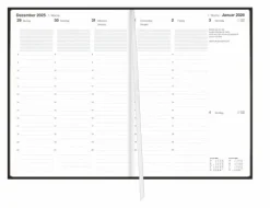 Heye Wochenkalender|Terminkalender-Terminer A6, Struktur schwarz 2026
