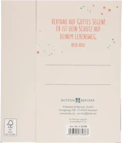 Butzon & Bercker Schmuck & Accessoires-Textil-Armband mit Herz aus Nussholz: Gott freut sich über dich