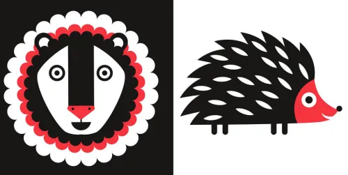 White Star Verlag 0-3 Jahre*Tiere schwarz-weiß-rot (Baby Montessori)