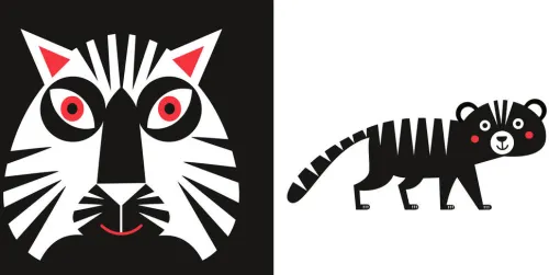 White Star Verlag 0-3 Jahre*Tiere schwarz-weiß-rot (Baby Montessori)