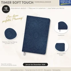 Timer Soft Touch nachtblau 2026*Korsch New