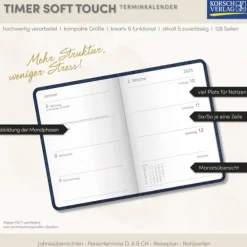 Timer Soft Touch nachtblau 2026*Korsch New