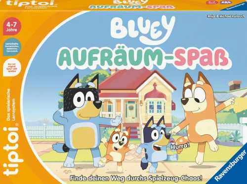 Ravensburger Spieleverlag Familien- & Gesellschaftsspiele-tiptoi® Bluey Aufräum-Spaß - ab 4 Jahre