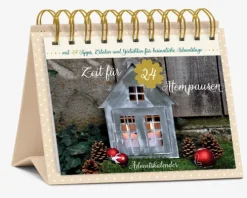 Korsch Verlag GmbH Postkartenkalender-Tisch-Adventskalender "Zeit für 24 Atempausen"