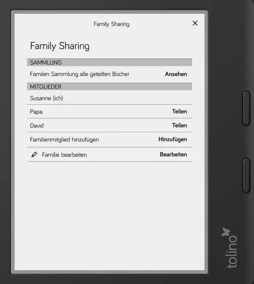 LONGSHINE TECHNOLOGIE GMBH. Ereader-tolino vision color - Schwarz