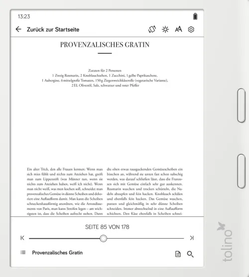 tolino vision color - Weiß*LONGSHINE TECHNOLOGIE GMBH. Discount