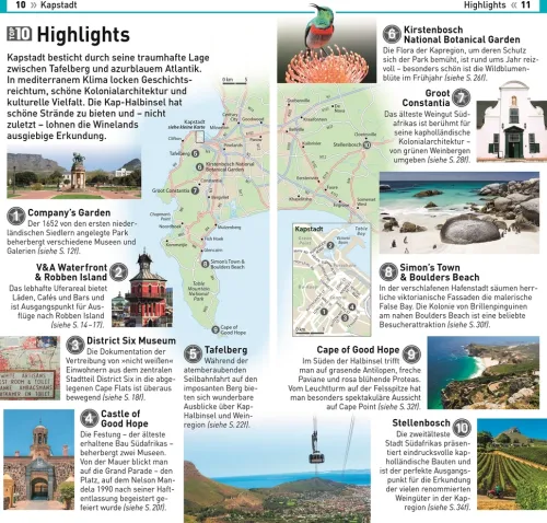 Dorling Kindersley Reise Wandern & Radfahren-TOP10 Reiseführer Kapstadt
