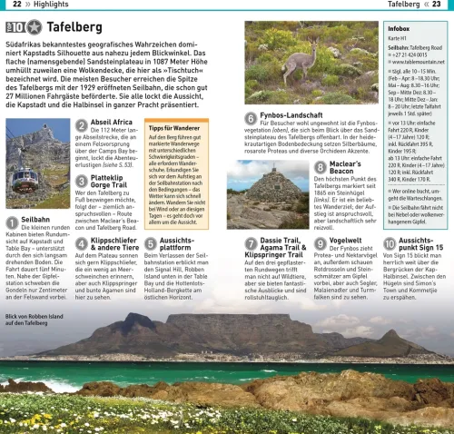 Dorling Kindersley Reise Wandern & Radfahren-TOP10 Reiseführer Kapstadt