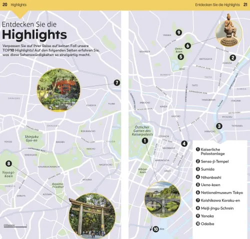Dorling Kindersley Reise Wandern & Radfahren-TOP10 Reiseführer Tokyo