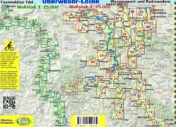Jübermann Karten & Atlanten-TourenAtlas 04. Oberweser-Leine Wasserwandern 1 : 75 000