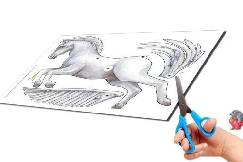 Atelier Color Bastelpapier & Origami-Traumfänger basteln aus Papier Bastelbogen fliegende Tiere, Elfe, Fee