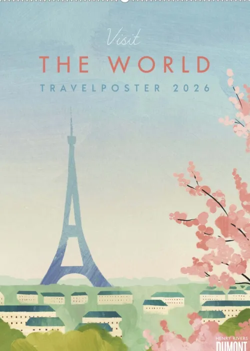 Neumann Verlage GmbH & Co Posterkalender-Travelposter 2026 - Reiseplakate-Kalender von DUMONT- Wand-Kalender - Poster-Format 50 x 70 cm