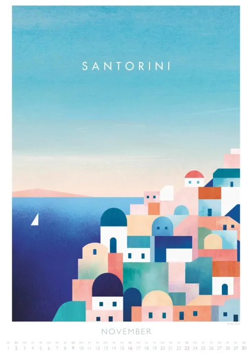 Neumann Verlage GmbH & Co Posterkalender-Travelposter 2026 - Reiseplakate-Kalender von DUMONT- Wand-Kalender - Poster-Format 50 x 70 cm