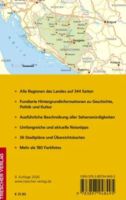 Trescher Verlag GmbH Wandern|Reiseführer*TRESCHER Reiseführer Bosnien und Herzegowina