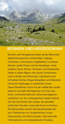 Trescher Verlag GmbH Wandern|Reiseführer*TRESCHER Reiseführer Bosnien und Herzegowina