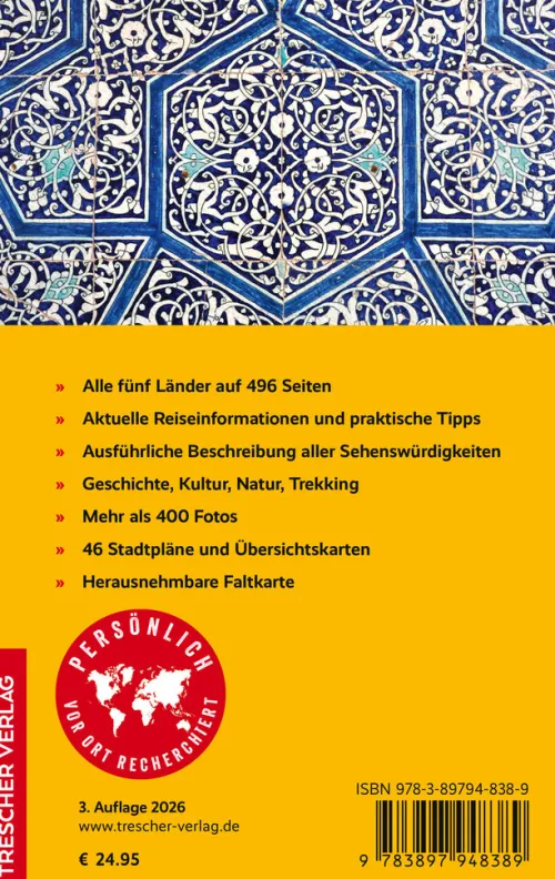 Trescher Verlag GmbH Wandern-TRESCHER Reiseführer Zentralasien