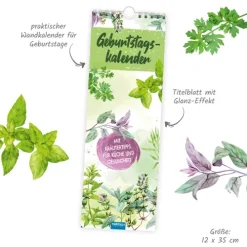 Trötsch Verlag GmbH Wandkalender|Geburtstagskalender*Trösch Wandkalender Geburtstagskalender Kräuterwelt