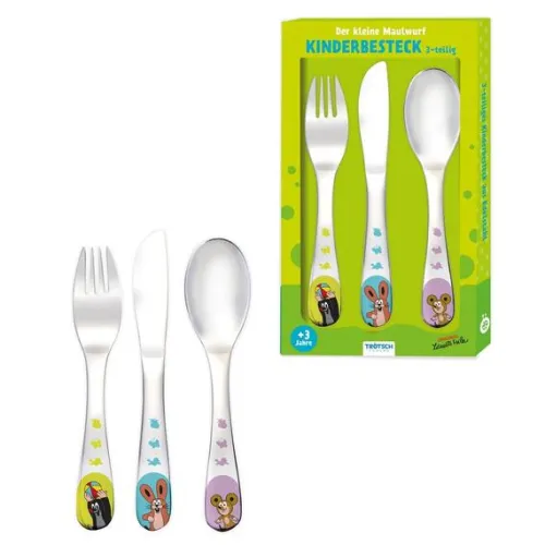 Trötsch Verlag GmbH Küche & Esszimmer-TRÖTSCH - Der kleine Maulwurf Besteckset aus Edelstahl