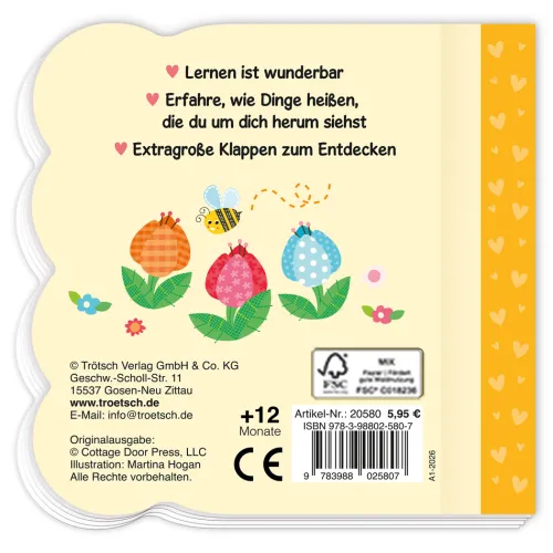 Kinder Trötsch Verlag GmbH 0-3 Jahre-TRÖTSCH - Klappenbuch Meine ersten Wörter