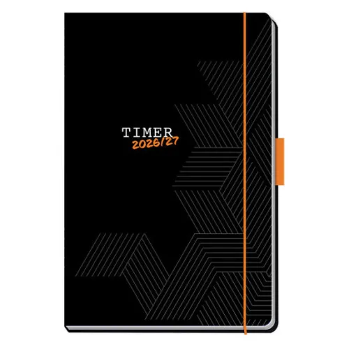 Trötsch Verlag GmbH Terminkalender-TRÖTSCH - Schülerkalender Specials mit Gummiband und Stifthalter Uni Black 26/27