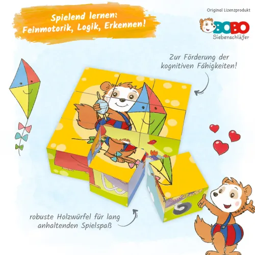 Trötsch Bobo Siebenschläfer Bilderwürfel Puzzle*Trötsch Verlag GmbH Outlet