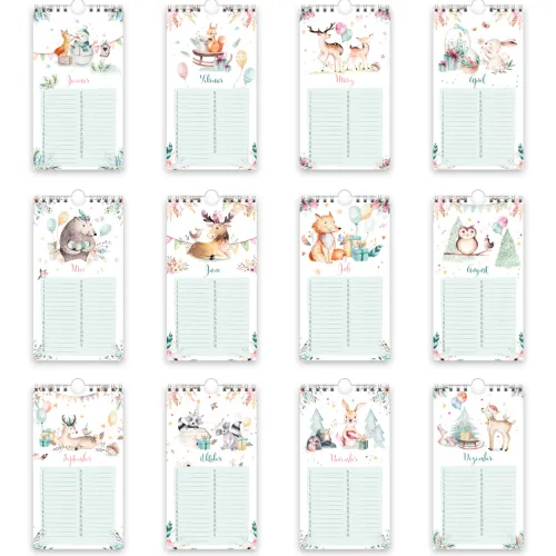 Trötsch Verlag GmbH Wandkalender|Immerwährender Kalender*Trötsch Geburtstagskalender Waldfreunde