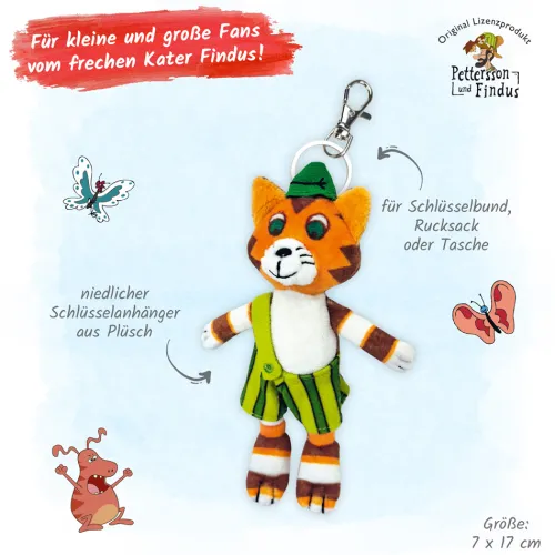 Trötsch Verlag GmbH Schmuck & Accessoires*Trötsch Pettersson und Findus Schlüsselanhänger aus Plüsch Findus