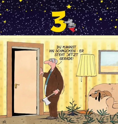 Uli Stein Adventskalender mit 24 Weihnachtskarten*Lappan Verlag New