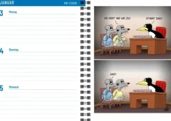 Lappan Verlag Geburtstagskalender-Uli Stein Senioren-Kalender 2027 mit Spiralbindung und Gummiband