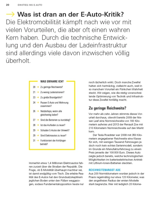 Umstieg aufs Elektroauto*Stiftung Warentest Online