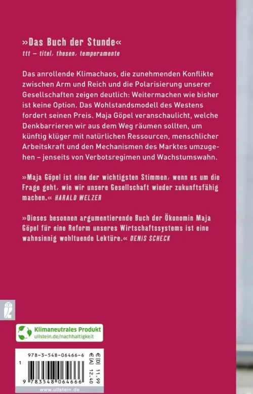 Ullstein Taschenbuchvlg. Nachhaltigkeit-Unsere Welt neu denken