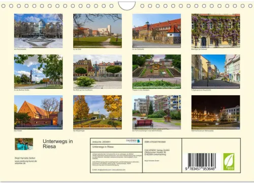 Calvendo Wandkalender*Unterwegs in Riesa (Wandkalender 2026 DIN A4 quer), Monatskalender