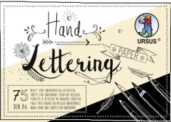 Ludwig Bähr Kalligraphie & Handlettering-URSUS Basispapiere / Zeichen & Künstlerbedarf Handlettering-Block/Tonkarton 200 und 210 g/m², DIN A6, 75 Blatt sortiert in 3 Farben