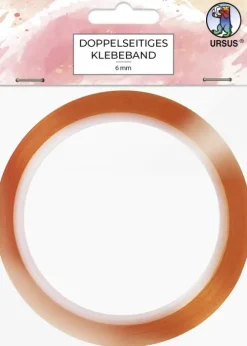 Ludwig Bähr Klebstoff & Klebebänder*URSUS Bastelzubehör Doppelseitiges Klebeband, 1 Rolle (10 m x 6 mm)