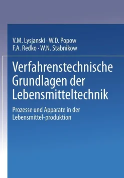 Verfahrenstechnische Grundlagen der Lebensmitteltechnik*Steinkopff Clearance