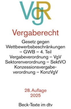 dtv Verlagsgesellschaft Jura*Vergaberecht. VgR