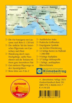 Stein, Conrad Verlag Wandern*Via Francigena von Lausanne nach Rom